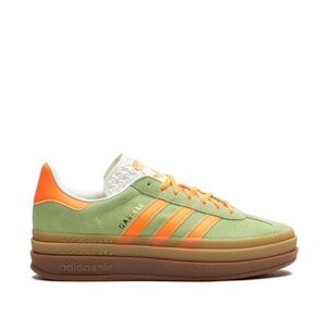 Adidas Gazelle Bold W UK 6 Semi Green Spark, Screaming Orange & Core White